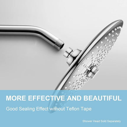 Shower Arm 10 in Bundle with 6 Mode Shower Head, Chrome.