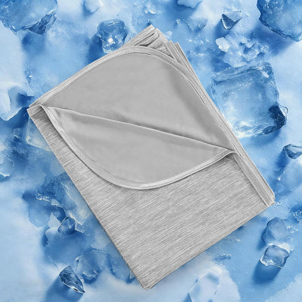 Cooling Blanket King, Arc-Chill Q-Max >0.5 for Hot Sleepers, Absorbs Heat to Keep Body Cool for Night Sweats, Lightweight Summer Cool Blankets for Sleeping, Gifts for Women & Men,Grey.
