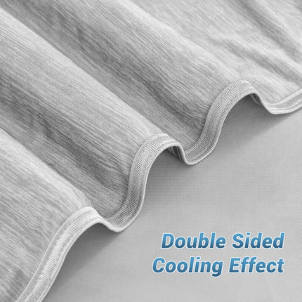 Cooling Blanket King, Arc-Chill Q-Max >0.5 for Hot Sleepers, Absorbs Heat to Keep Body Cool for Night Sweats, Lightweight Summer Cool Blankets for Sleeping, Gifts for Women & Men,Grey.