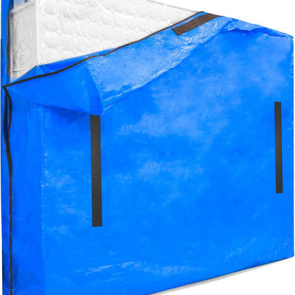 Mattress Bag for Moving & Storage of Full Size, Heavy Duty Mattress Cover for Moving with 12 Handles and Dual Zippers Closure, Thick Reusable Mattress Protector for Moving Supplies & Moving Bags.
