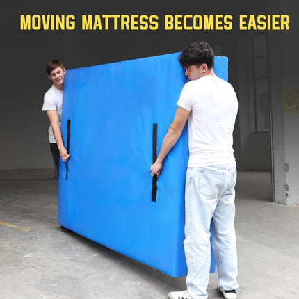 Mattress Bag for Moving & Storage of Full Size, Heavy Duty Mattress Cover for Moving with 12 Handles and Dual Zippers Closure, Thick Reusable Mattress Protector for Moving Supplies & Moving Bags.