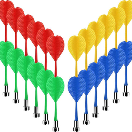 24 pcs +24 pcs Magnetic Darts Bundle, Safe Plastic Darts Replacement Dart for Magnet Dartboard.