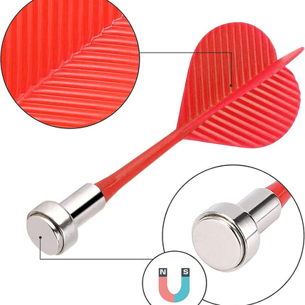24 pcs +24 pcs Magnetic Darts Bundle, Safe Plastic Darts Replacement Dart for Magnet Dartboard.