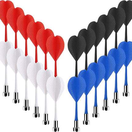 24 pcs +24 pcs Magnetic Darts Bundle, Safe Plastic Darts Replacement Dart for Magnet Dartboard.