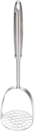 Potato Masher, Dual Arc for Easy, Labor-Saving Mashing, 304 Stainless Steel, Sturdy and Durable One-Piece Potato Press, Dishwasher Safe, for Potatoes and More.