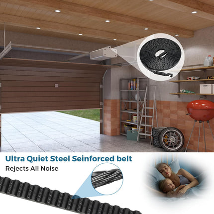 Upgrade 41A5250 41AB050-2 Belt for 7ft High Garage Door, 237" Garage Door Opener Belt Compatible with Chamberlain Craftsman LiftMaster Sentex Whisper Garage Door Opener Models WD822KD 248739 248754.