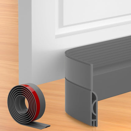 39 Inch Door Draft Stopper 2 Pack White & Gray.