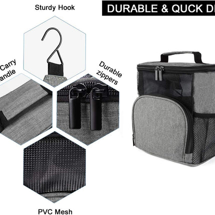 Mesh Shower Caddy Tote Bag, Portable Toiletry Bag Bath Organizer for College Dorms, Gym, Camp, Women and Men.
