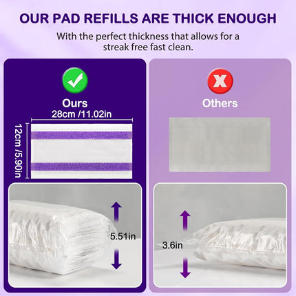 30 Count Spray Mop Pad Refill for Swiffer WetJet Hardwood and Floor Spray Mop, Disposable All Purpose Multi Surface for Floor Cleaning, Thickness Microfiber Clean Pads Replacement.