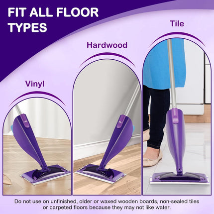30 Count Spray Mop Pad Refill for Swiffer WetJet Hardwood and Floor Spray Mop, Disposable All Purpose Multi Surface for Floor Cleaning, Thickness Microfiber Clean Pads Replacement.