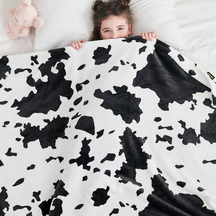 Cow Print Blanket, Fuzzy Cow Print Throw Blankets for Couch, Cow Throw Blanket for Adults, Soft Warm Plush Cow Blanket, Cute Flannel Fleece Throw Blankets, 40''x60''.