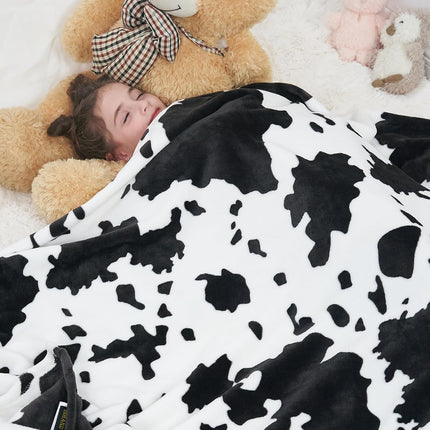 Cow Print Blanket, Fuzzy Cow Print Throw Blankets for Couch, Cow Throw Blanket for Adults, Soft Warm Plush Cow Blanket, Cute Flannel Fleece Throw Blankets, 40''x60''.