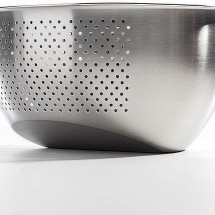 Rice Washer Strainer Bowl, Stainless Steel Quinoa Washing Bowl With Side Drainers Colander for Cleaning Rinsing Fruits, Vegetables, and Beans - Versatile Kitchen Tool.