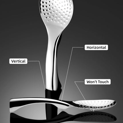 18/8 Stainless Steel Rice Paddle, Non-Stick Rice Spoon, Mirror Finish, Stand-Up Design, Serving Spoon for Kitchen- 7.9-inch Long.
