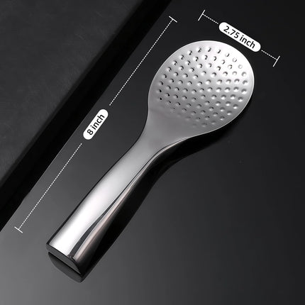 18/8 Stainless Steel Rice Paddle, Non-Stick Rice Spoon, Mirror Finish, Stand-Up Design, Serving Spoon for Kitchen- 7.9-inch Long.