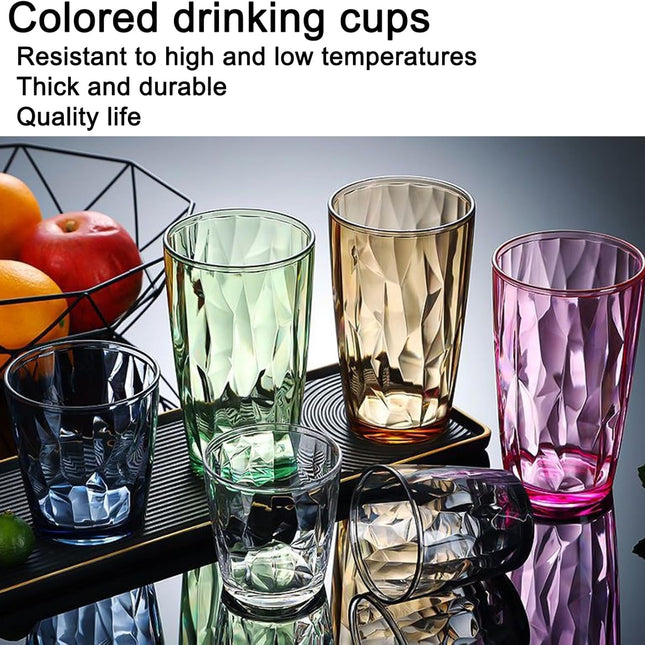 SZKIANGZXC Shatterproof Drinking Cups, Drinking Glasses, Set of 6, Plastic glass cup,16 oz plastic Tumbler Cups,Dishwasher Safe.