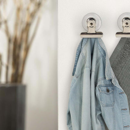 Suction Cup Clips for Windows 24Pcs Suction Clips Clear Suction Cup Clamp Holder Suction Cups with Clips for Home and Office.