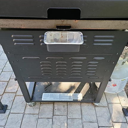 Professional Replacement Blackstone Griddle 17, 22, 28, 30 & 36 inches Grease Cup Foil Tray pan.