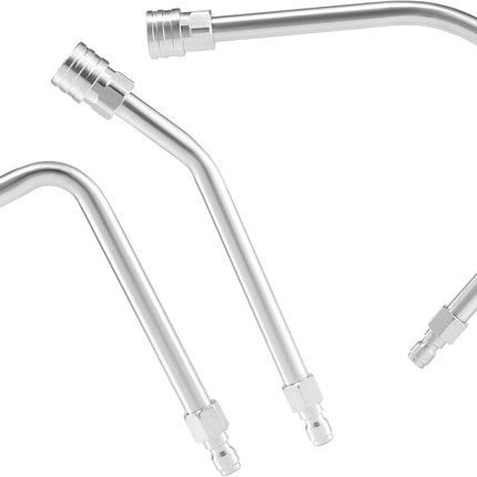 Pressure Washer Extension Wand - Gutter Cleaner Attachment - 30°, 90°, 120° Curved Rod, 1/4" Quick Connect, 4000 PSI.