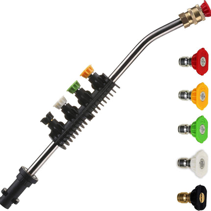Pressure Washer Wand Extension with Adapter, Replacement Lance, Only Compatible Karcher K2, K3, K4, K5, K6, K7, 15 Inch.