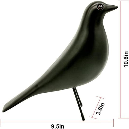 Mid Century Decor House Bird - Mid Century Desk Modern Decor,Sculpture Replica,Pigeon for Desk,Mid Century Sculpture(Black).
