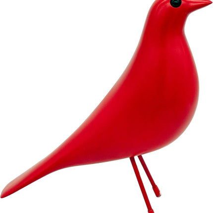 Mid Century House Bird - Sculpture Replica,Mid Century Desk Modern Decor, Pigeon for Desk, Mid Century Decor Statue(Red).