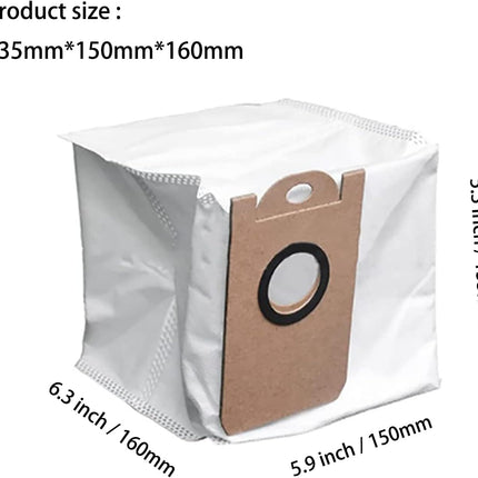 10 Pack Dust Bags for iHome AutoVac Nova S1 Pro, iHRVS1PRO-3BLK, iHRV6-BLK, iHRV7-SLK, iHRV13-BLK,iHRV14-BLK Robot Vacuum Replacement Accessory Parts.