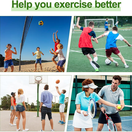 Amylove 8/12 Pairs Jersey Sleeve Bands Softball Sleeve Holders with Hook and Loop Fastener Straps for Soccer Softball Sports.