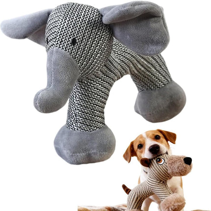 Indestructible Plush Dog Toy for Aggressive Chewers, Boredom Relief Squeaker Chew with Double Fabric, Durable Crocodile Teething Large Medium Small Dogs (Blue) Blue.