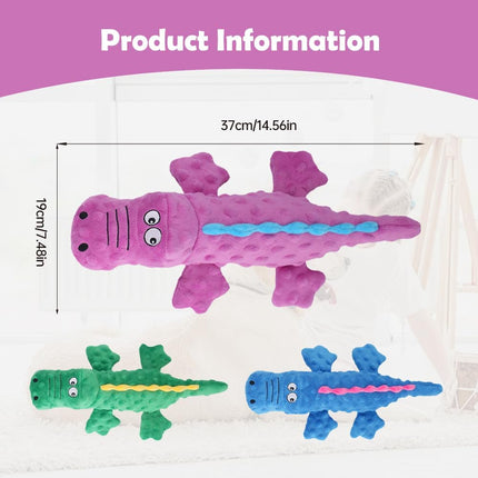 Interactive Dog Toys, 2026 New Cute Squeaky Chew Toys for Dogs, Durable Soft Plush with Squeaker Aggressive Chewers Small Medium Large Breed Dogs (Blue) Blue.