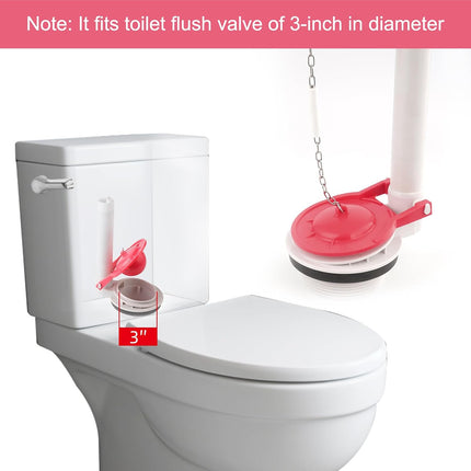 2 Pack Large 3-Inch Toilet Flapper Replacement Compatible with TOTO flapper Model G-Max, THU138S, THU175S and THU331S- Oversized Sealing and Easy to Install.