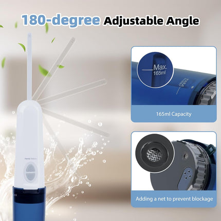 Portable Bidet for Travel, High Pressure Handheld Electric Sprayer, Rechargeable Travel Bidet for Women & Men, Personal Hygiene Cleaning, Soothing Postpartum Care, Blue.