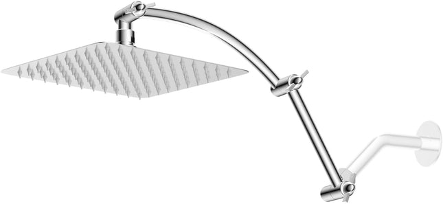 16“ Shower Arm with 10" Rainfall Showerhead.