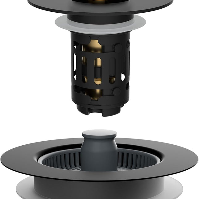 Upgraded 3 in 1 Bathroom & Kitchen Sink Drain Strainer.