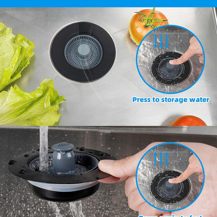 Upgraded 3 in 1 Bathroom & Kitchen Sink Drain Strainer.
