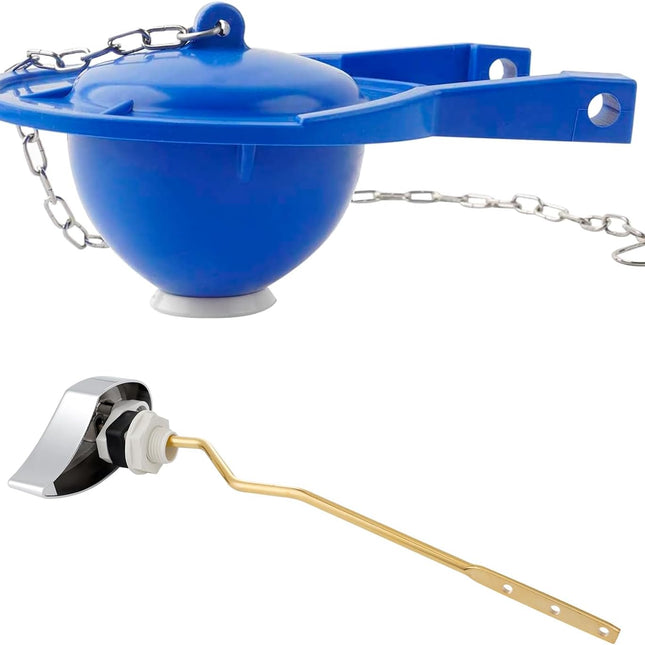 Large 3-Inch Toilet Flapper with Toilet Handle Replacement Compatible with TOTO THU068#CP Trip Lvr