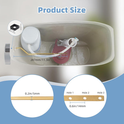 Large 3-Inch Toilet Flapper with Toilet Handle Replacement Compatible with TOTO THU068#CP Trip Lvr.