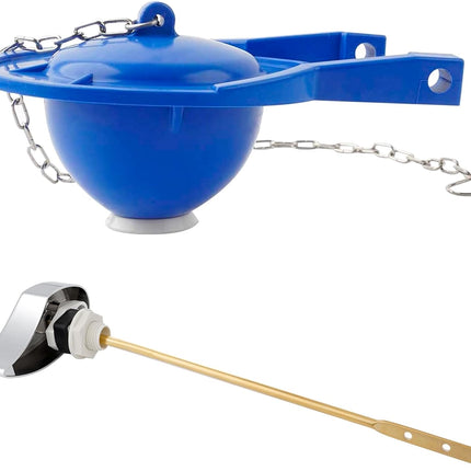 Large 3-Inch Toilet Flapper with Toilet Handle Replacement Compatible with TOTOTHU004-CP Trip Lvr.