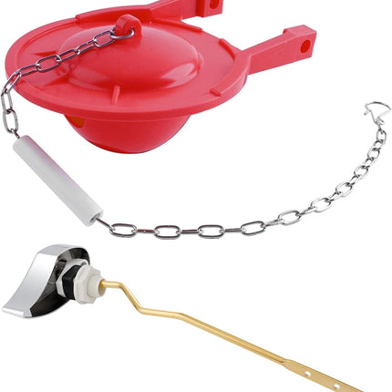 Large 3-Inch Toilet Flapper with Toilet Handle Replacement Compatible with TOTO THU068#CP Trip Lvr.
