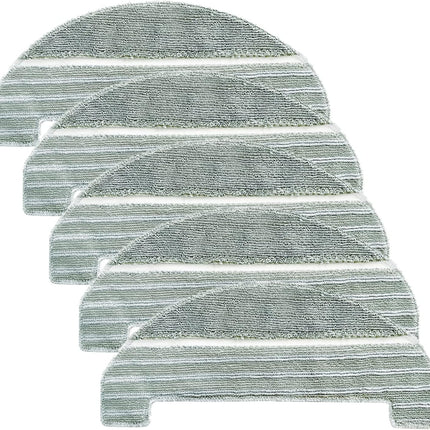 5Pcs Mopping Cloths Pads for iHome AutoVac Nova, Halo Self Empty Robot Vacuum Replacement Accessory Parts.