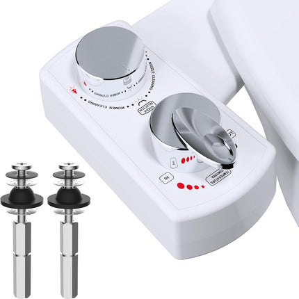 Bidet Attachment for Toilet with 2 PCS Universal Toilet Seat Bolts Kit.