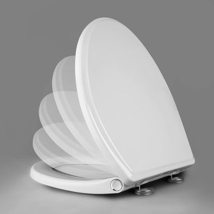 Premium Elongated Toilet Seat with Bidet T Adapter, Metal T Valve for Bidet(7/8” x 7/8” x 3/8”).