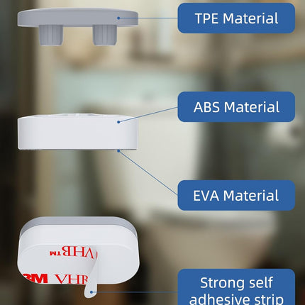 Premium Elongated Toilet Seat with Toilet Seat Bumpers.