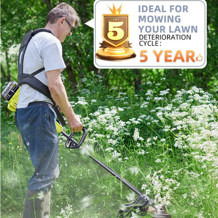 Weed Wacker String Compatible with Ryobi One Plus+ AC80RL3, 0.08'' String Trimmer Refill Line,Weed Eater String Compatible with Ryobi 18V, 24V, 40V Trimmers(10 Replacement Spools, 2 Trimmer Caps).