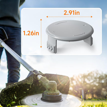 17 PCS Weed Wacker String and 4 Pack AC14HCA Replacement Spool Cap Compatible with Ryobi One Plus+ AC80RL3.