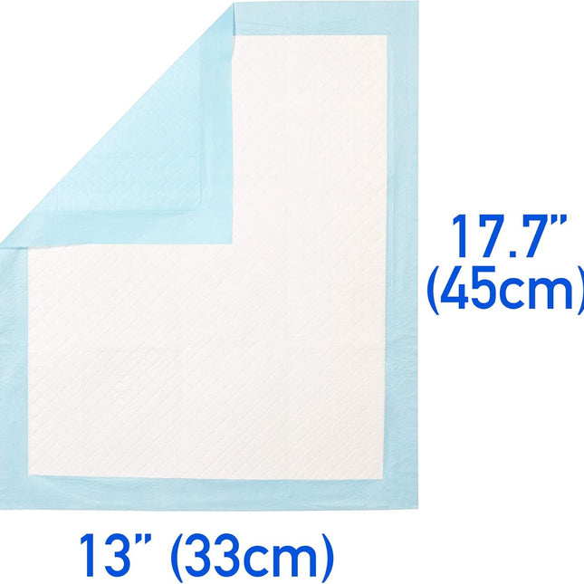 (100 Pads)  Ultra Absorbency Pet Toilet Training Pads 18" x 13" Moisture Locking Technology Turns Liquid into Gel - Perfect for Rabbits and Guinea Pigs.