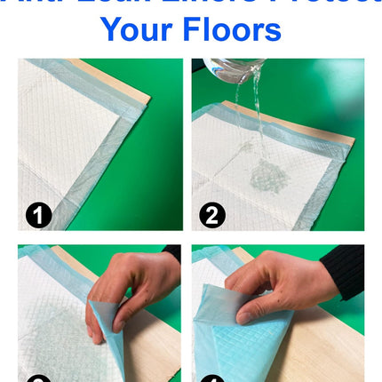 (100 Pads)  Ultra Absorbency Pet Toilet Training Pads 18" x 13" Moisture Locking Technology Turns Liquid into Gel - Perfect for Rabbits and Guinea Pigs.