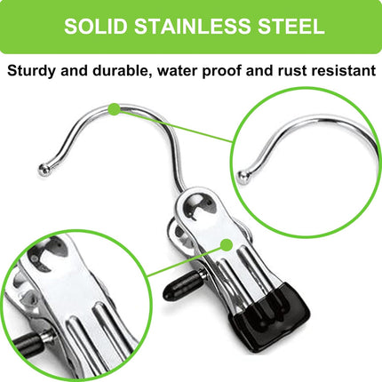 30 Pack Laundry Hooks Hanging Clips Clothes Pins Closet Hanger Organizer + Snap Button Kit with Snaps Pliers, 240 Sets Plastic Snaps for Fabric.