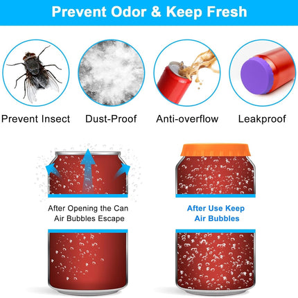Silicone Soda Can Cover Lids, 12 Pack Reusable Soda Can Lids + Garden Tools Sets, Gardening Tool Set with 39.3 in Repotting Mat,.