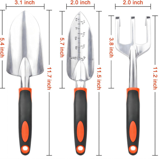 Garden Tools Set, 3 Pack Heavy Duty Gardening Tools Set + Garden Tool Set, 2 Pack Heavy Duty Gardening Tools Set.